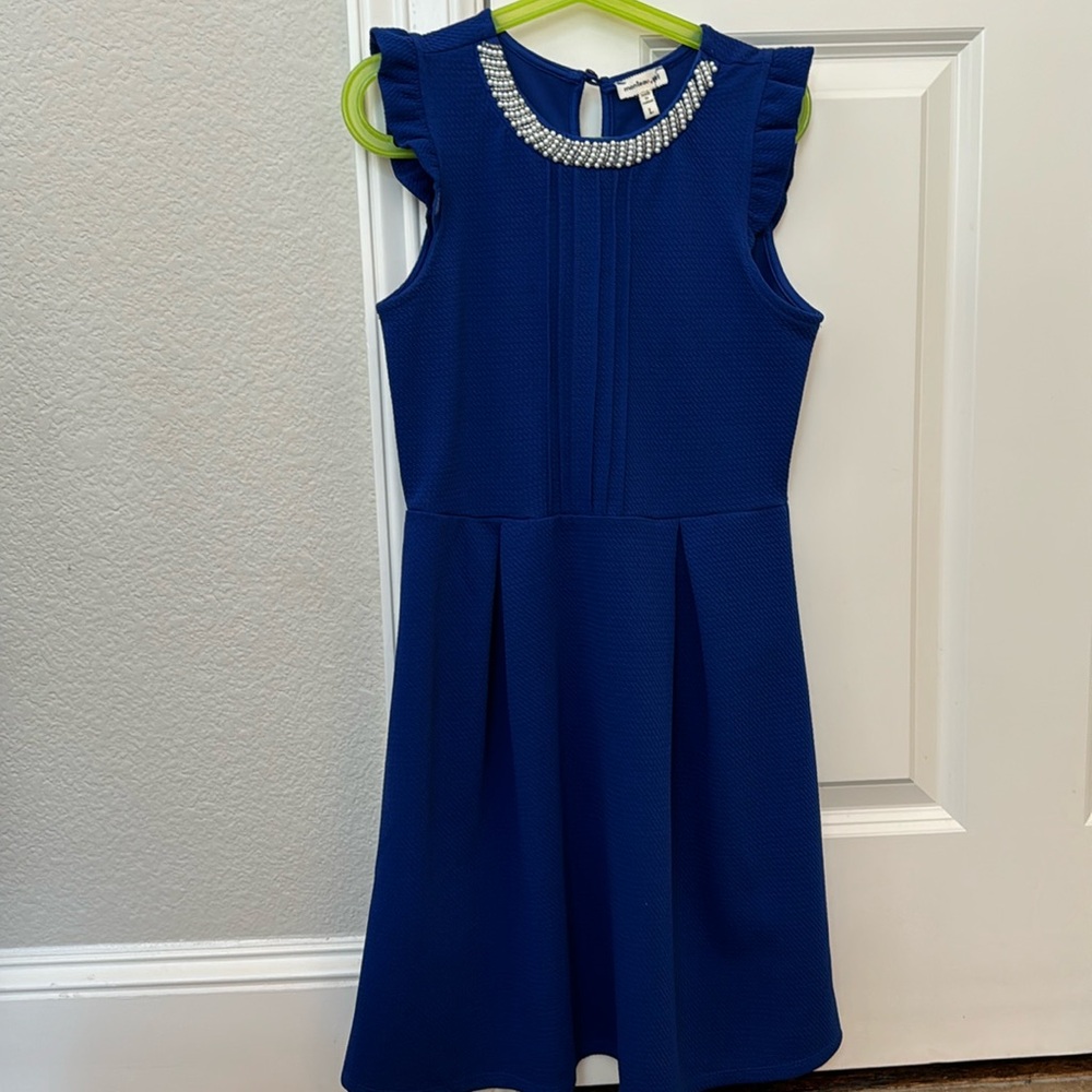 Beautiful girls blue dress size L Monteau Girl brand from Dillards